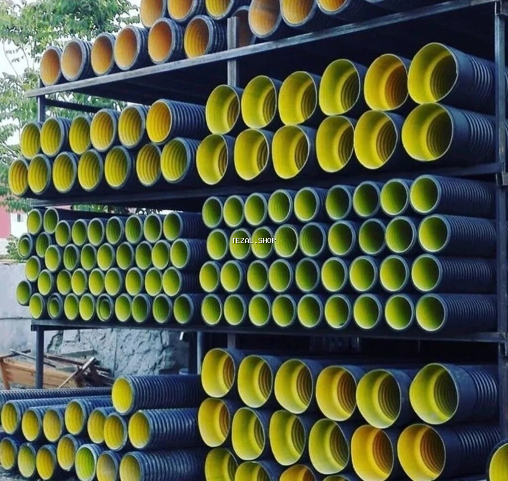 Kanalizasiya borusu, Qofralı, Plastik, 2 mm, Yeni - şəkil 3