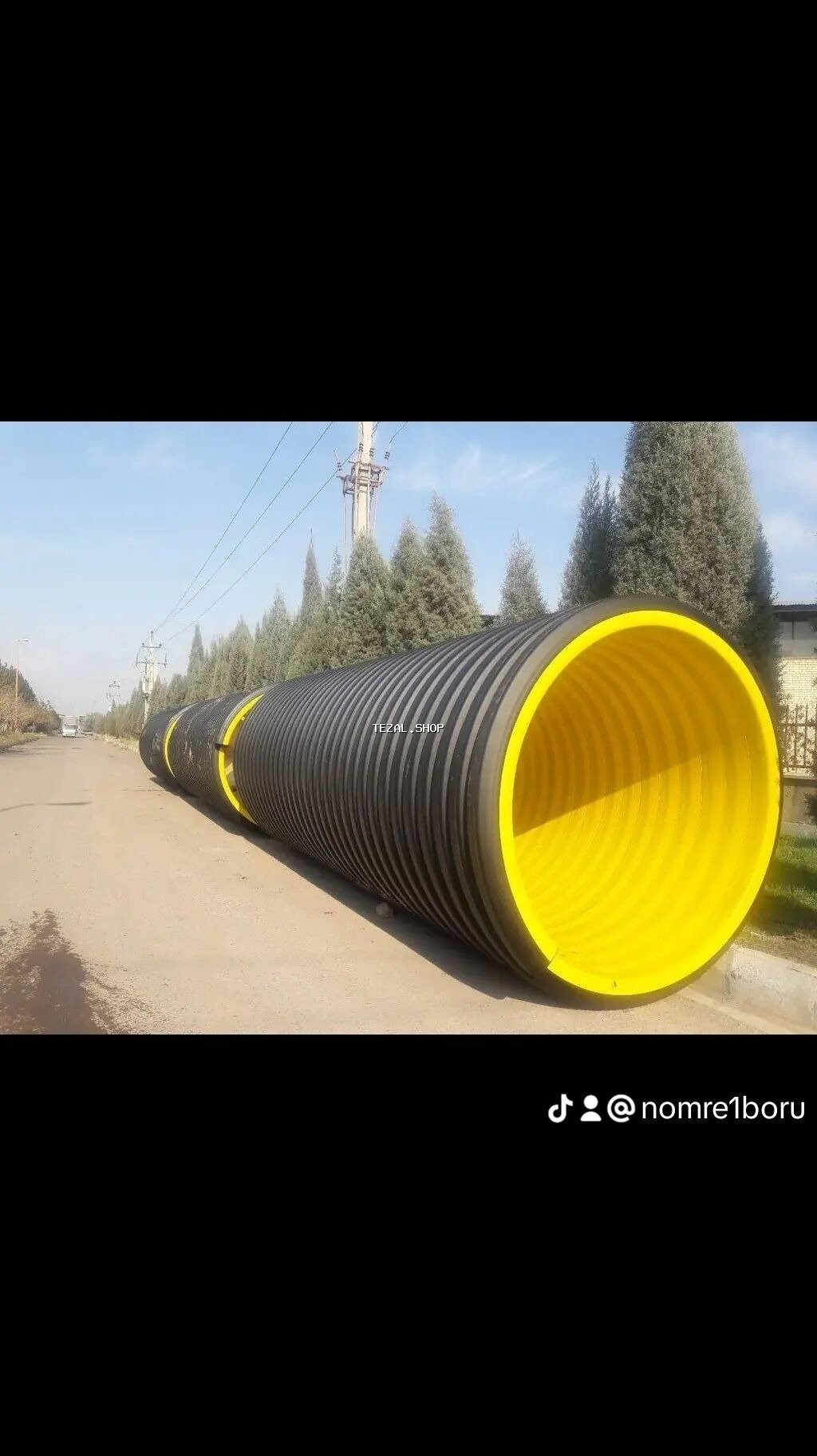 Kanalizasiya borusu, Qofralı, Plastik, 500 mm, Yeni - şəkil 3