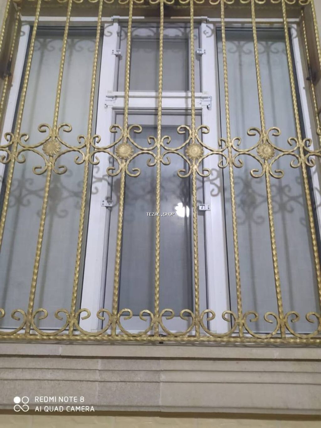 Metal pəncərə barmaqlığı - Material: möhkəm metal (dəmirdən