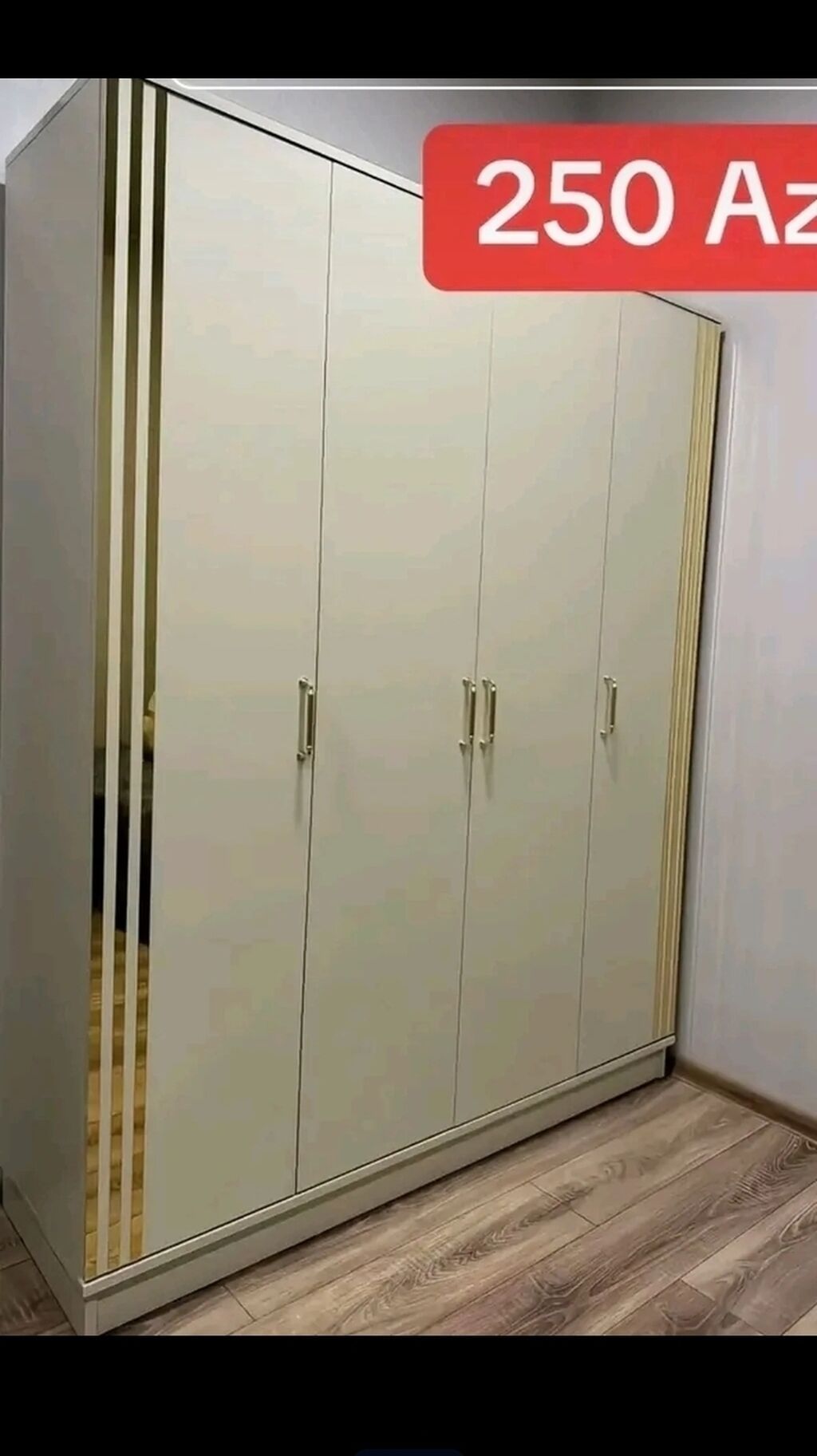 Geniş həcmli 4 qapılı paltar şkafları – klassik və modern dizaynlarla