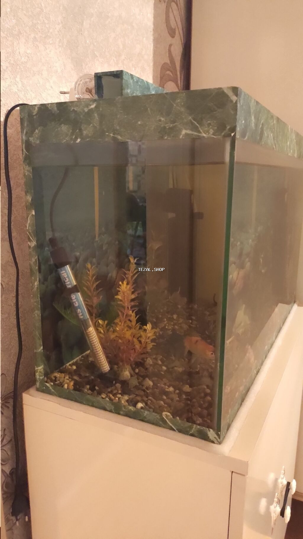 Akvarium altlığı ilə birlikdə satılır ölçüsü uzunluq 70 sm en 30 sm - şəkil 2