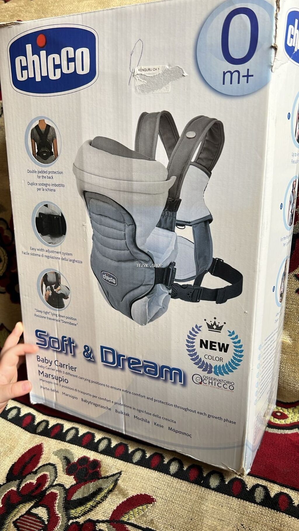 Aygün ☀️Chicco kenquru 25 azn tecili satilir qirmizi rengdir Yeni