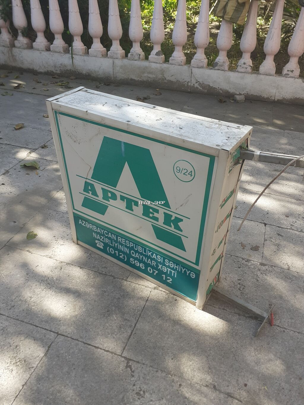 Aptek vıveskası böyukdü az işlənib aptek bağlandığına görə satılır - şəkil 3