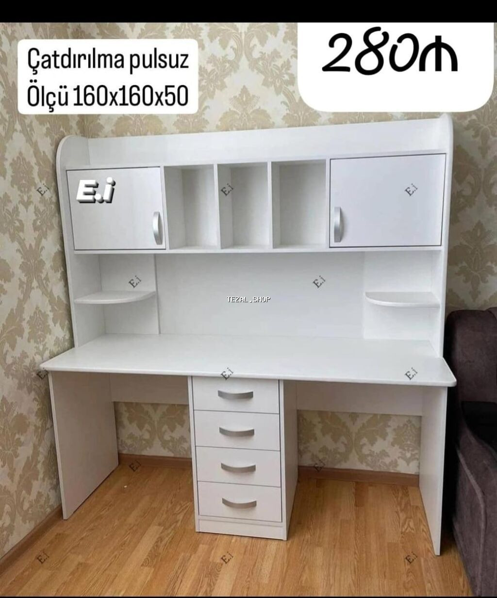 Yazi masalari sifarişle her birinin qiymeti uzerinde yazlib reng - şəkil 3