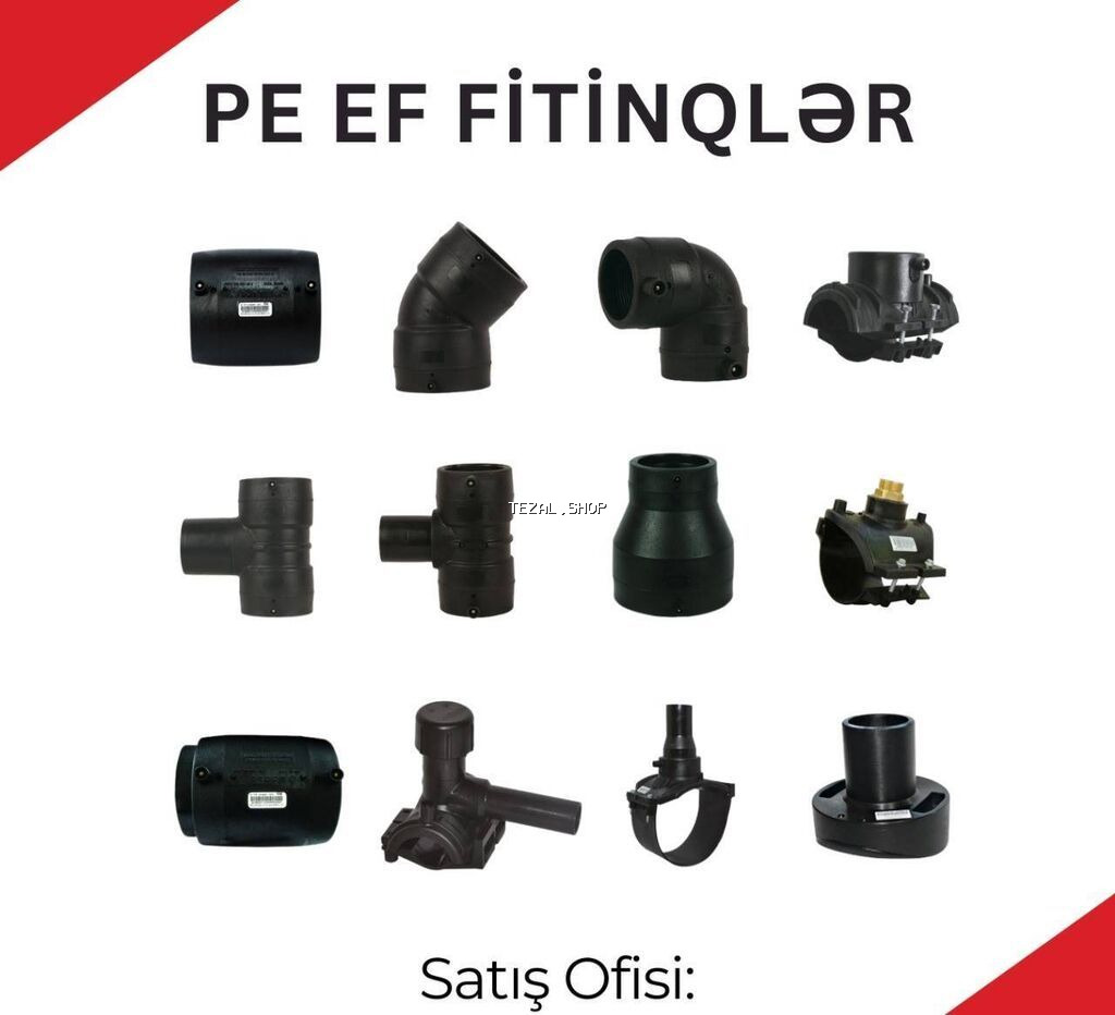 Su borusu, Qofrasız, Plastik, 2000 mm, Yeni - şəkil 2