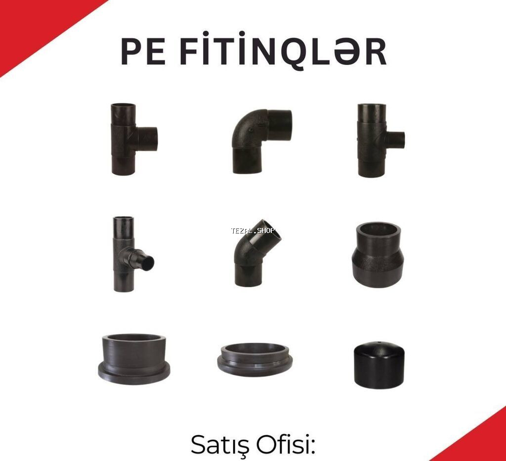 Su borusu, Qofrasız, Plastik, 2000 mm, Yeni - şəkil 3