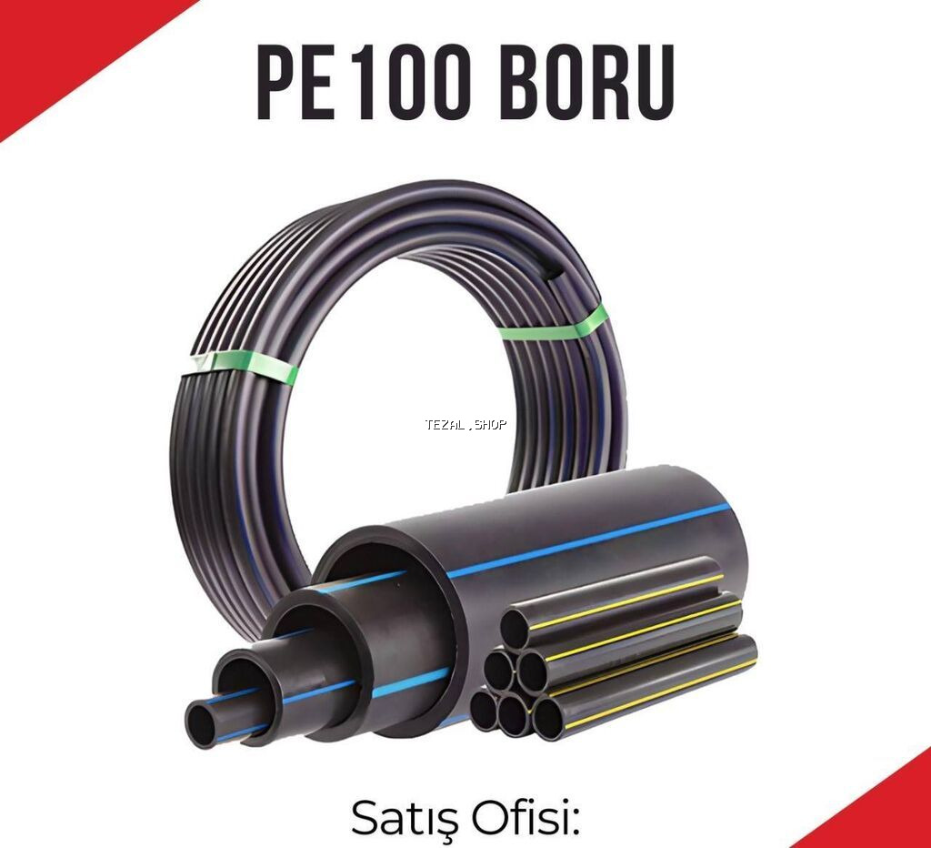 Su borusu, Qofrasız, Plastik, 2000 mm, Yeni - şəkil 4