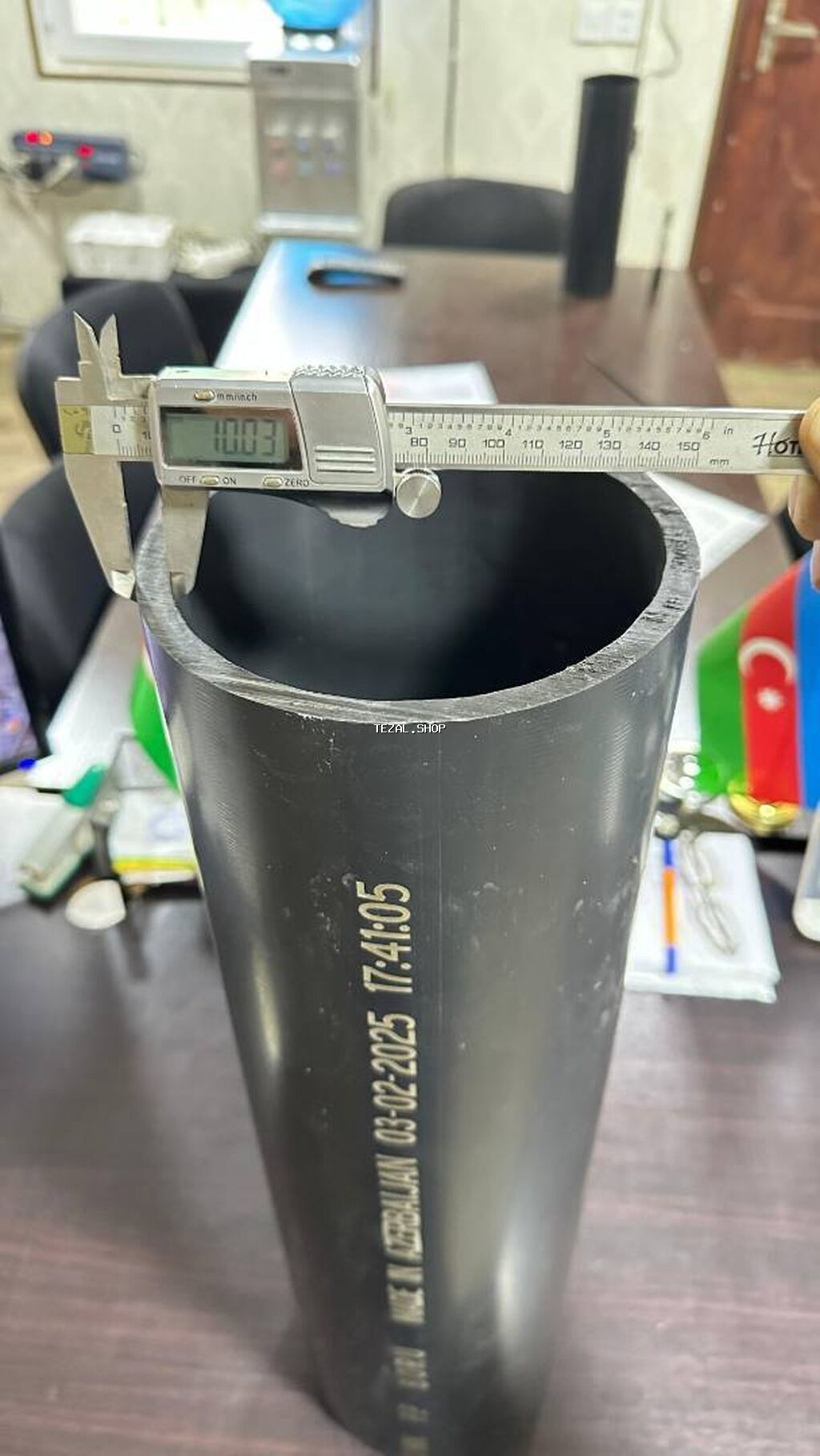 Kanalizasiya borusu, Qofrasız, Plastik, 1000 mm, Yeni