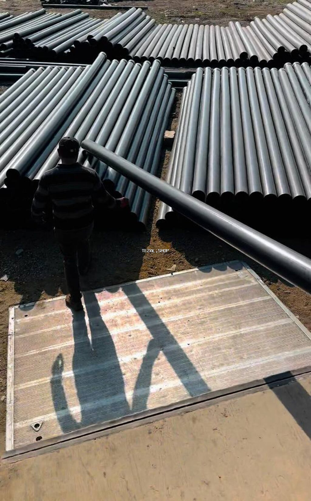 Kanalizasiya borusu, Qofrasız, Plastik, 1000 mm, Yeni - şəkil 3