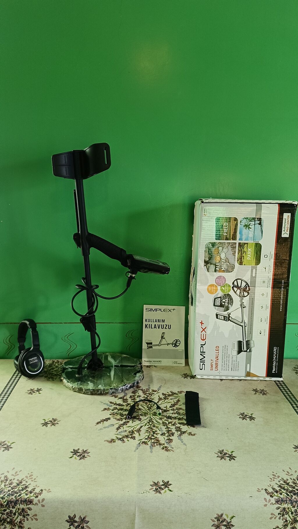 Nokta Makro Simplex+ original kablosuz qulaqcıq metal detektoru