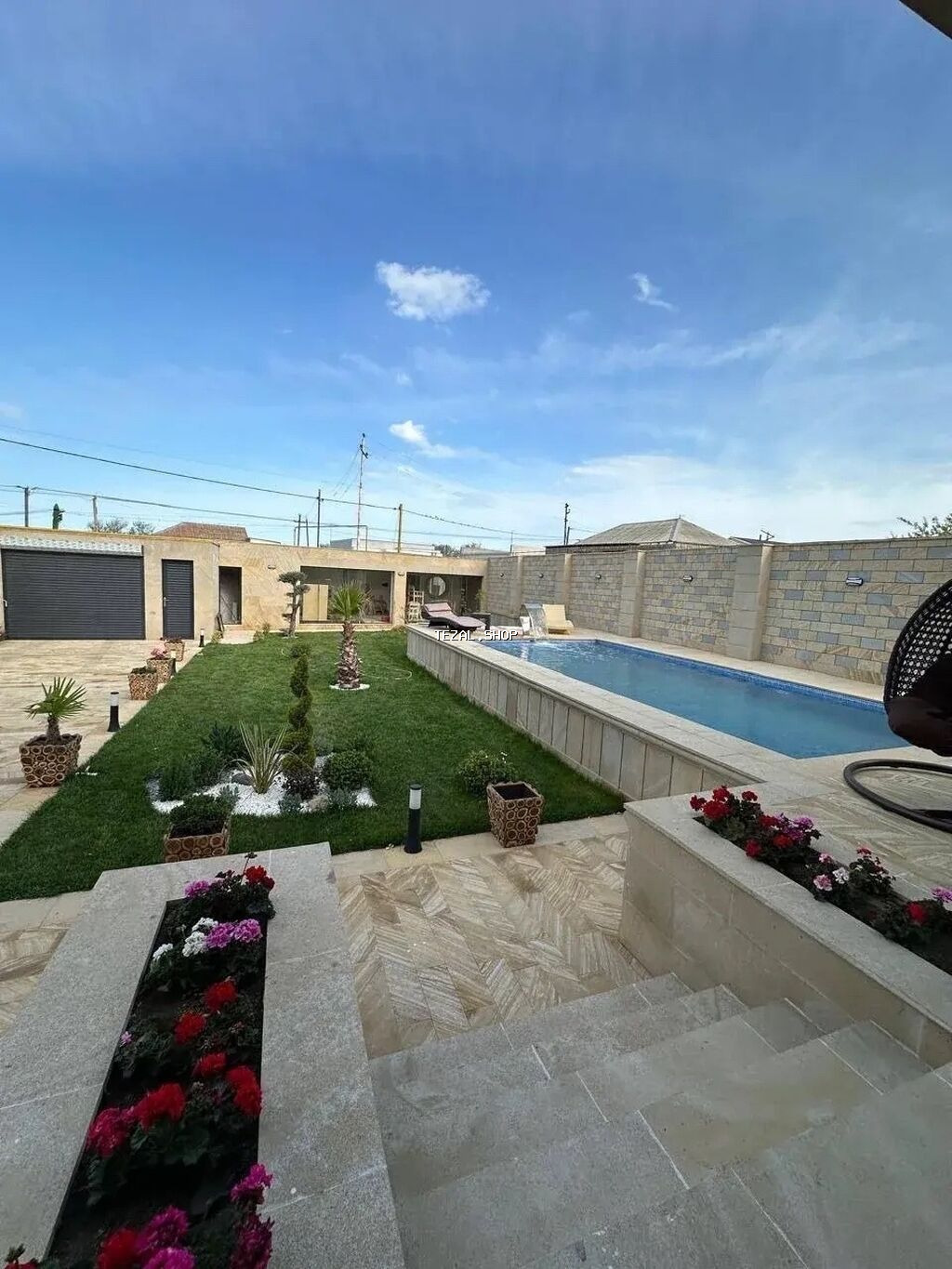 150 kv. m, 5 otaqlı, Hovuzlu, Kombi, Qaz, İşıq - şəkil 3