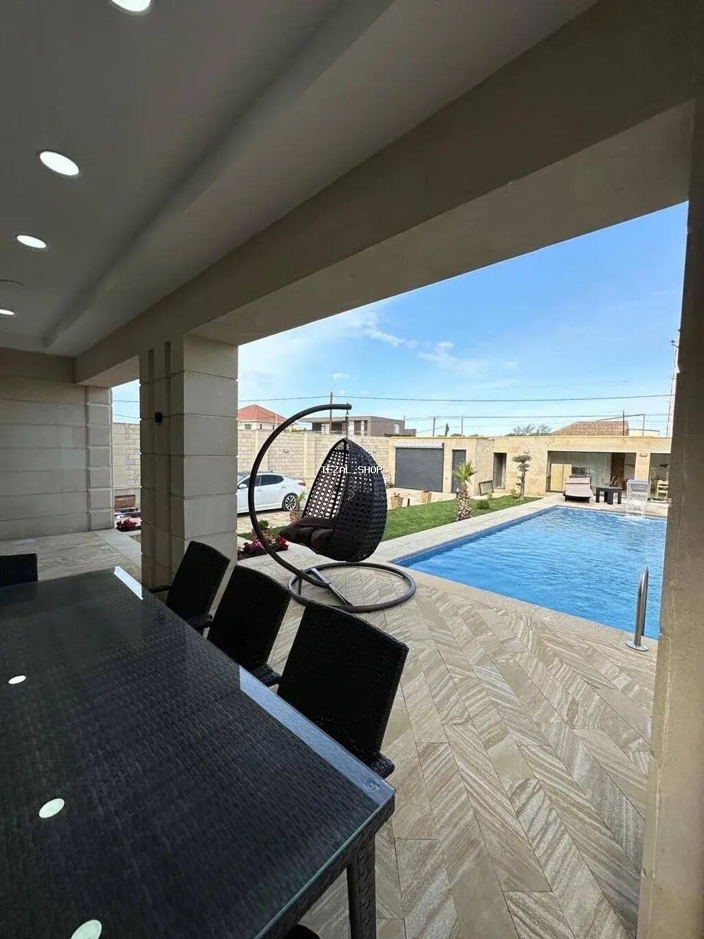 150 kv. m, 5 otaqlı, Hovuzlu, Kombi, Qaz, İşıq - şəkil 4