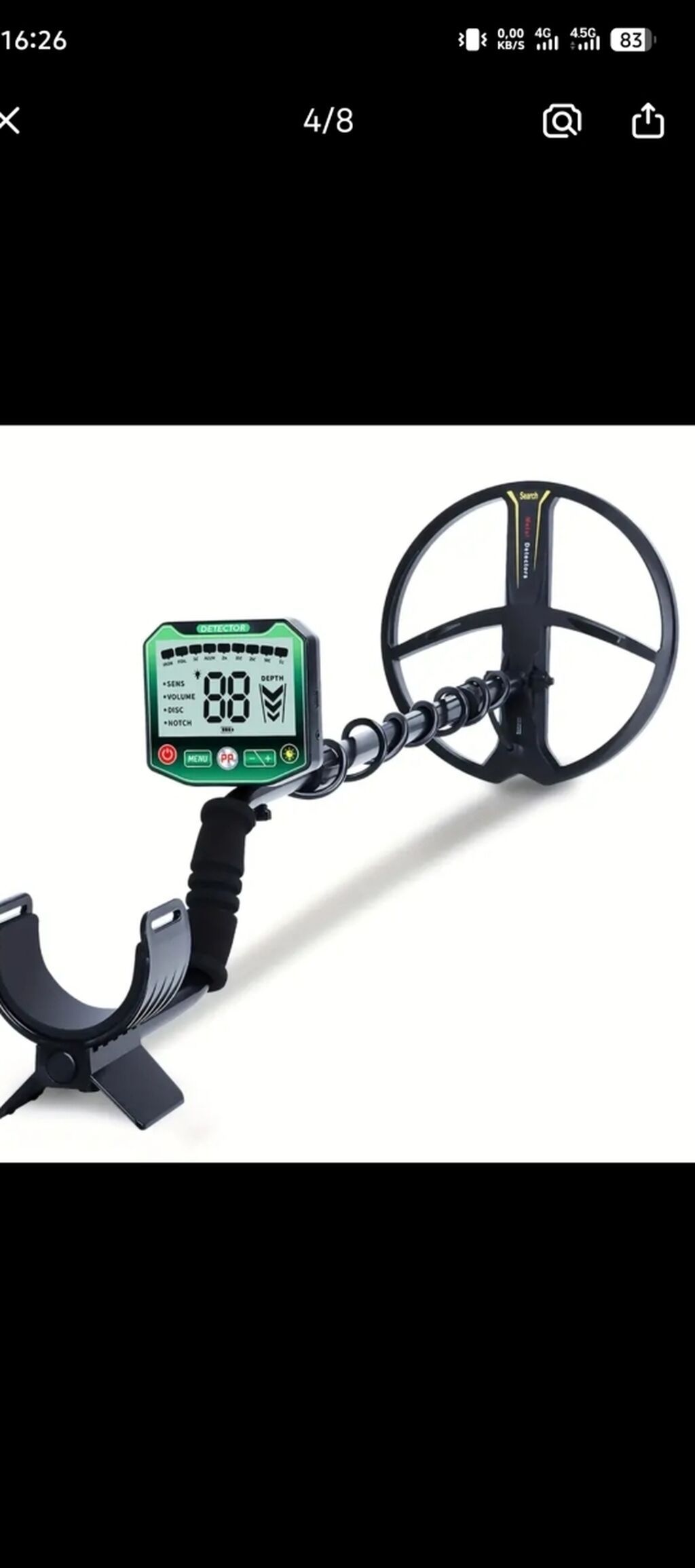 ŞOK ENDİRİM OLDU Metaldetektor – geniş axtarış lövhəli, rəqəmsal