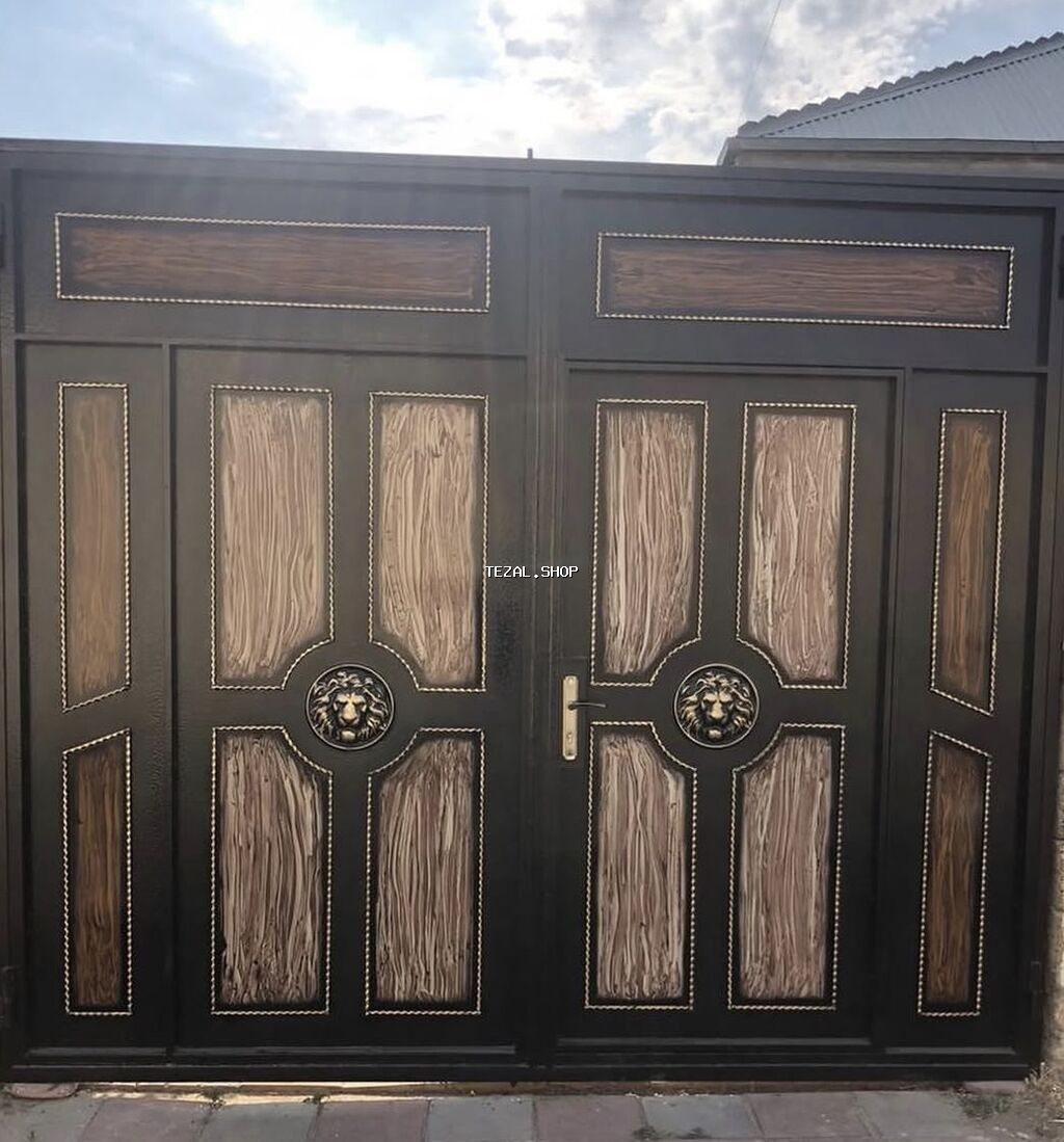 Yeni Həyət darvazası, 3 m, Mexaniki, Qapı ilə, rəng - Ağ, Kredit yoxdur, Ödənişli quraşdırma, Rayonlara çatdırılma, Ödənişli çatdırılma - şəkil 3