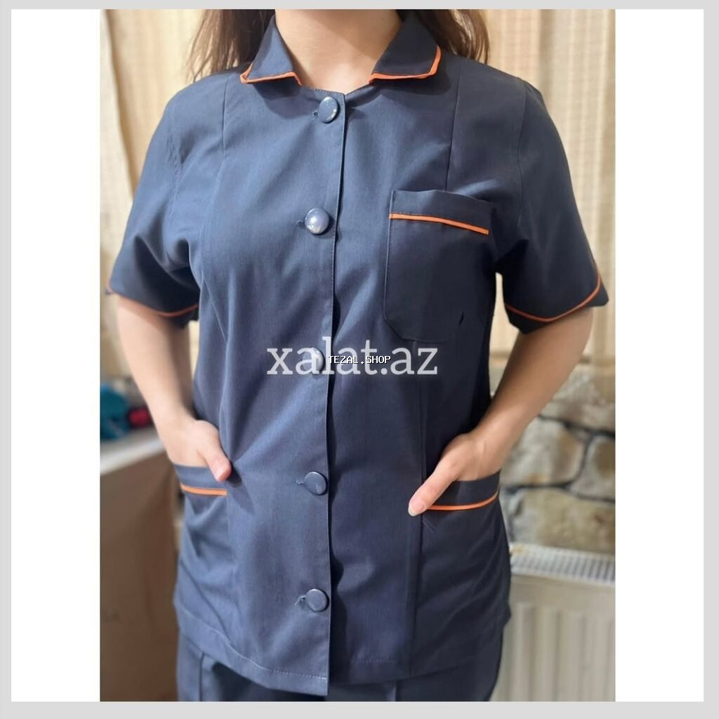 XADİMƏ GEYİMİ🧑🏻‍💼(Tikilişi və Satışı) İnstagram[xalat.az] Tik Tok - şəkil 4