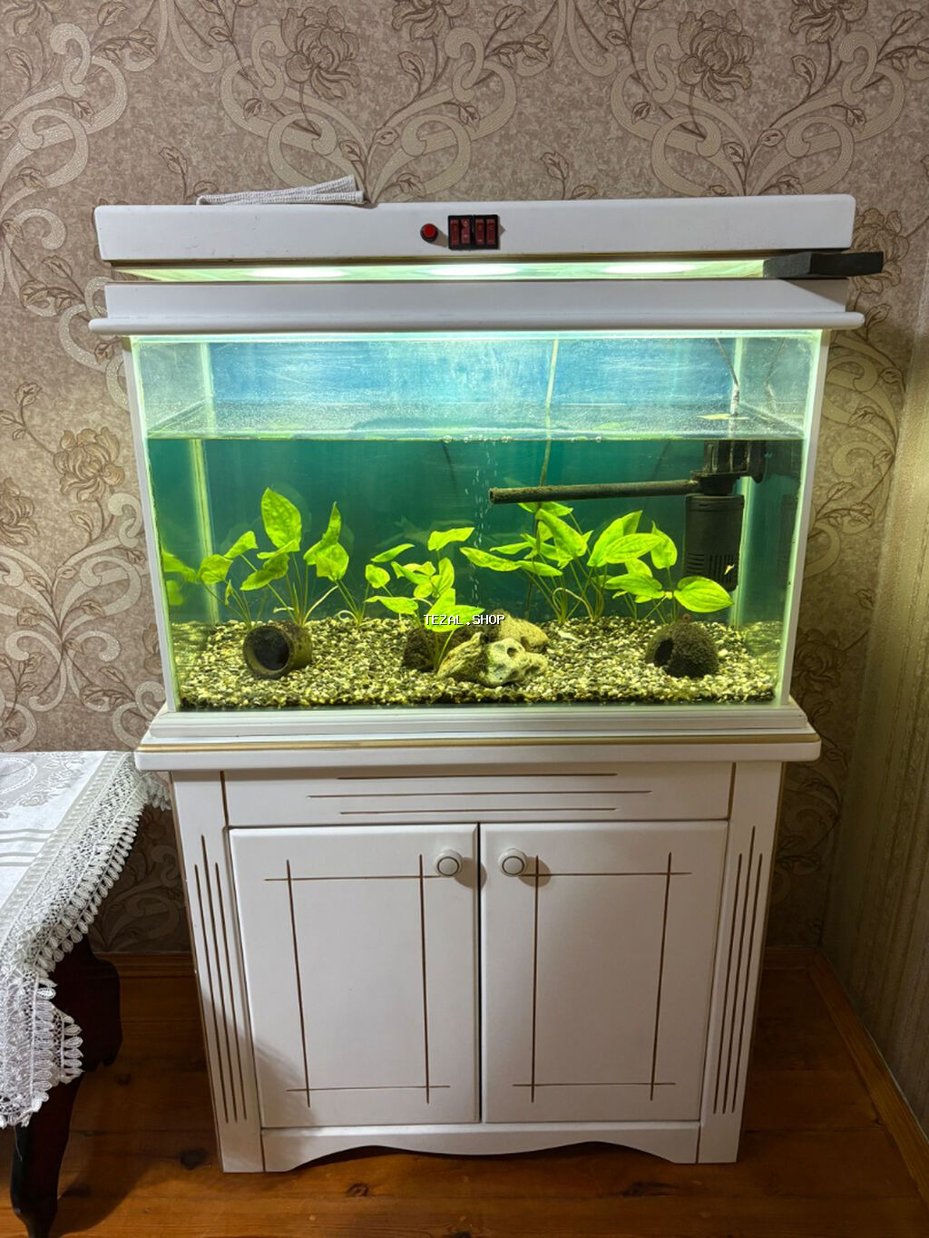 Akvarium və mebeli satılır. Akvarium ölçüsü 30*45*70 - şəkil 2