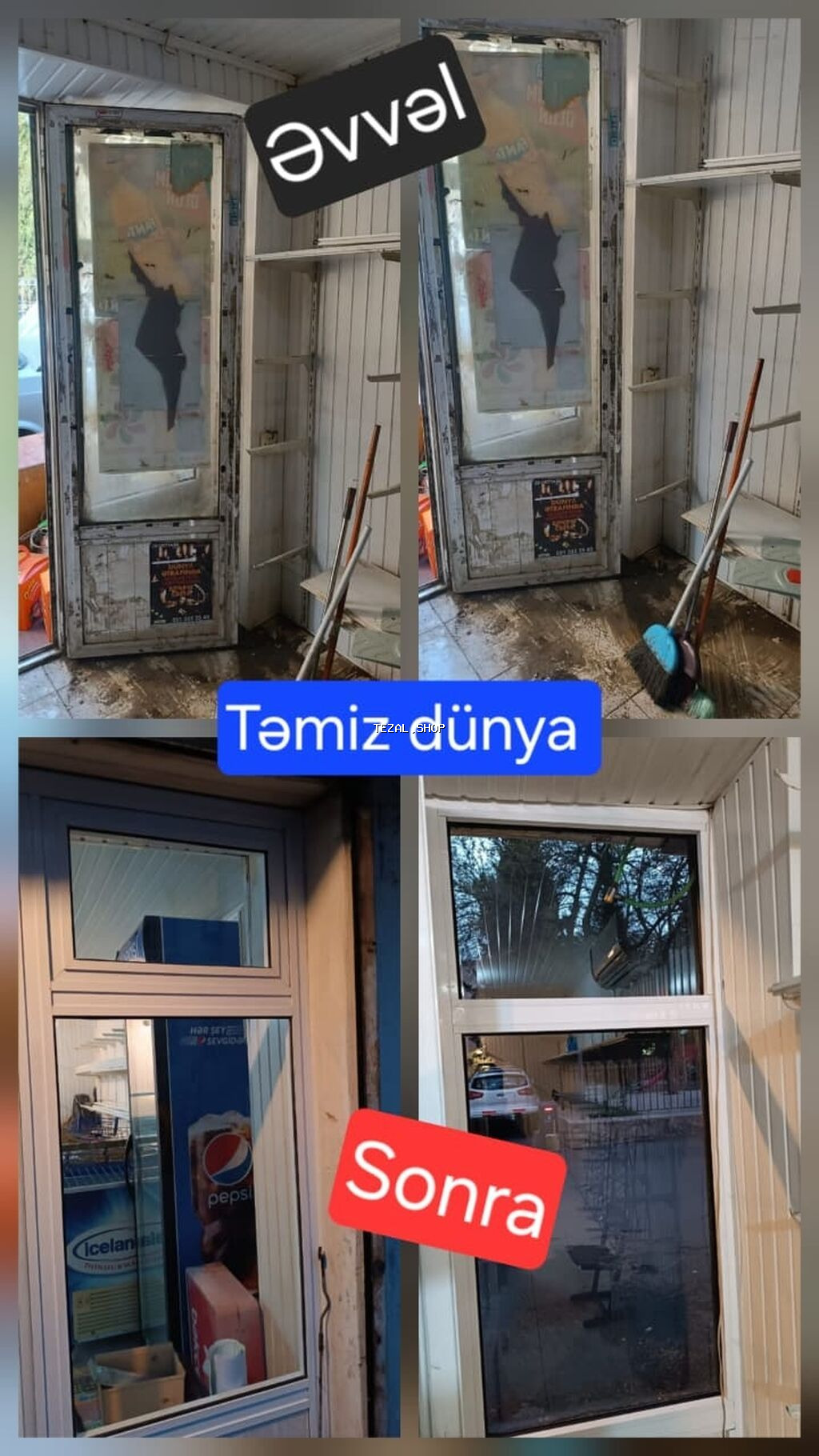 Təmizlik xidməti Evlərin təmizlənməsi Obyektlərin təmizliyi Peşəkar