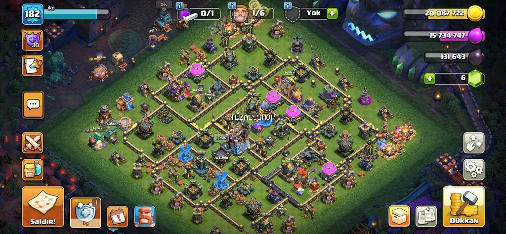 Clash of Clans hesabı – bələdiyyə 18 qiyməti sondur bu ayki altın
