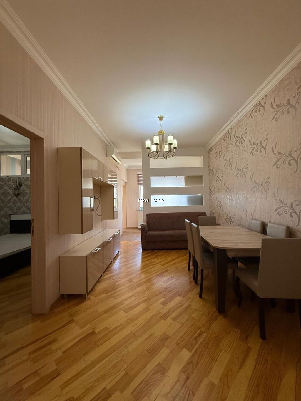 Mərkəzdə Kupçalı Əşyalı 3 Otaga Düzəlmə Mənzil. 63 Kv 128 Min. 16