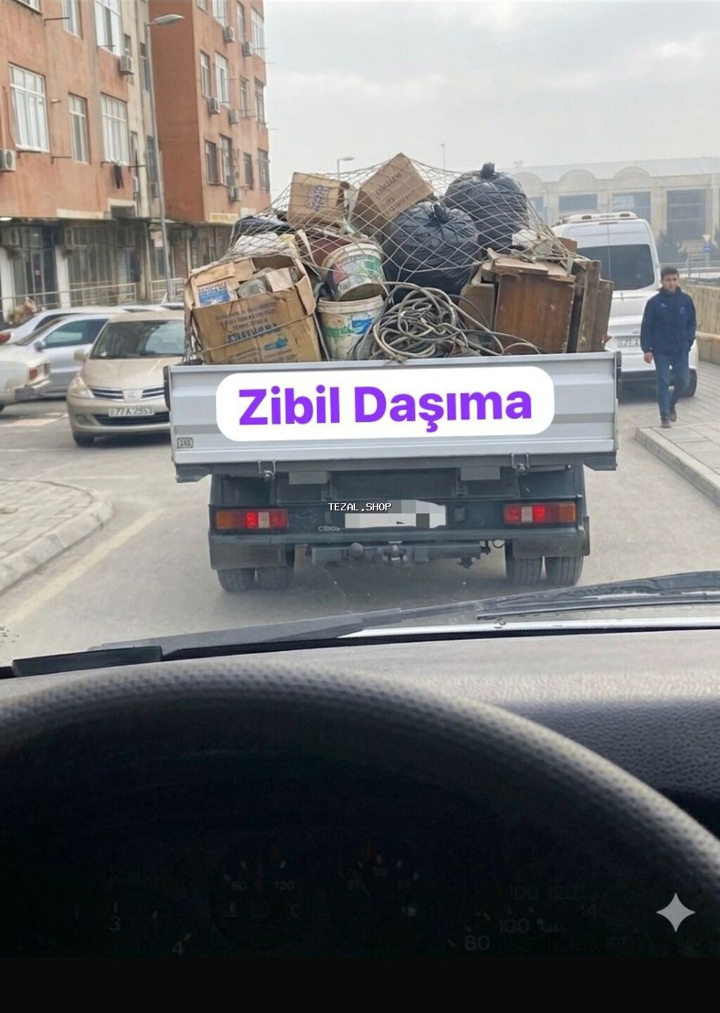 Zibil daşıma xidməti - Mənzil, həyət, qaraj, anbar və ofislərdən