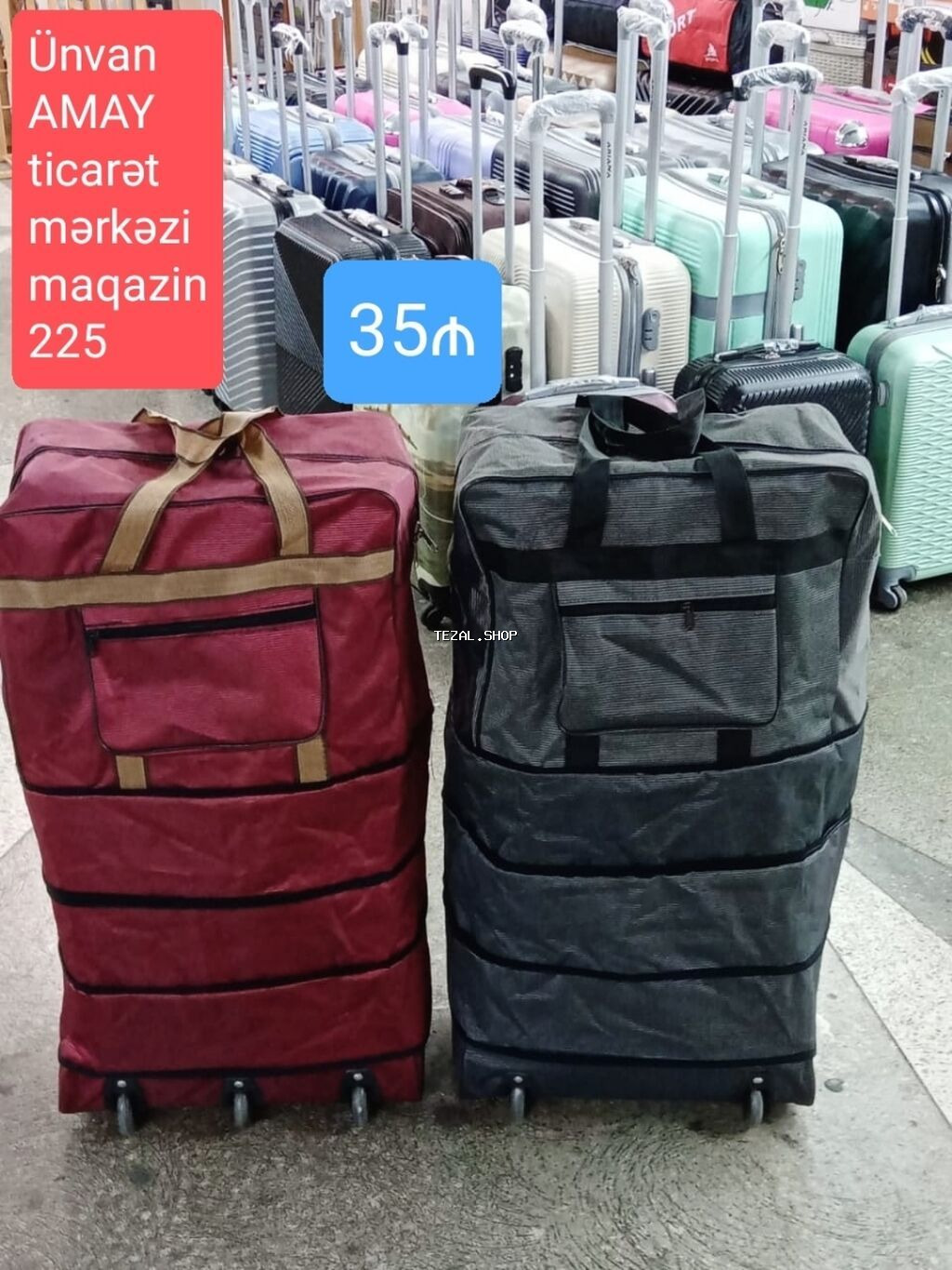 Çanta. Yeni. Təkərli və yığılan çanta. Şəhər içi çatdırılma 5m