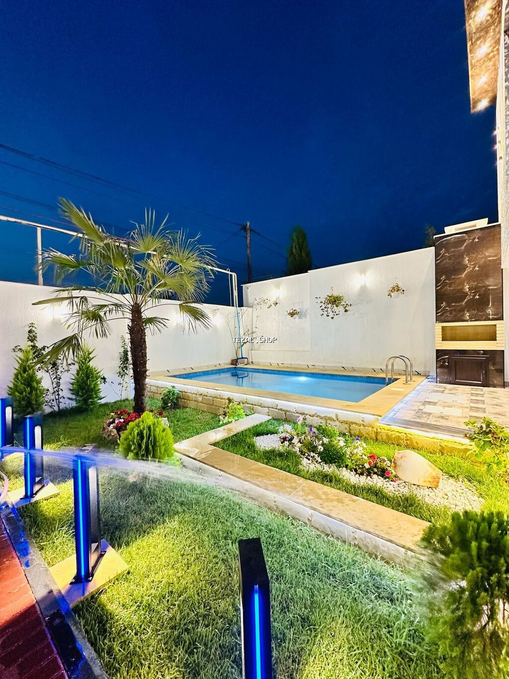 120 kv. m, 4 otaqlı, Hovuzlu, Kombi, Qaz, İşıq