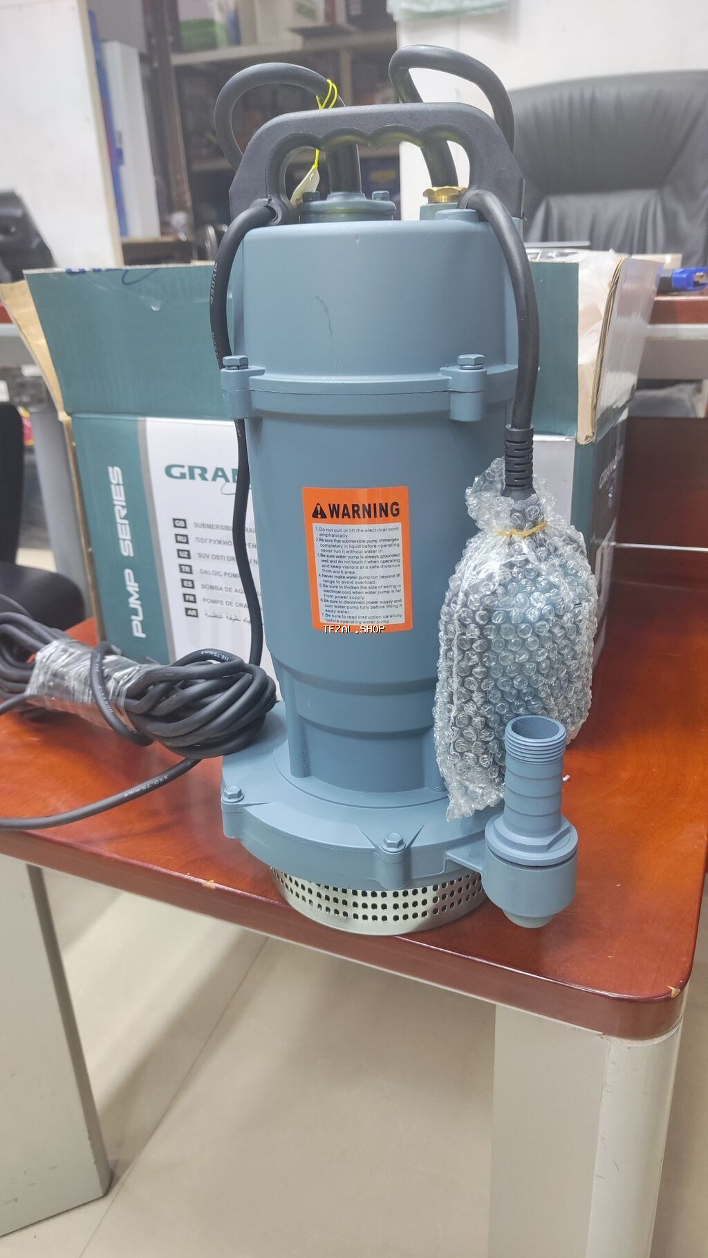 Nasos, Suvarma üçün, quraşdırılma Sualtı, Yeni