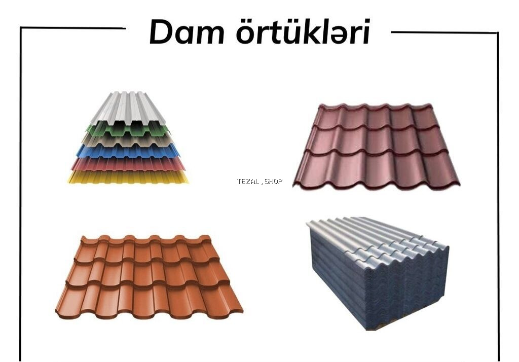 Çerepitsa, profnastillərin, polikarbonat, penaplast və alkopanlarin - şəkil 4