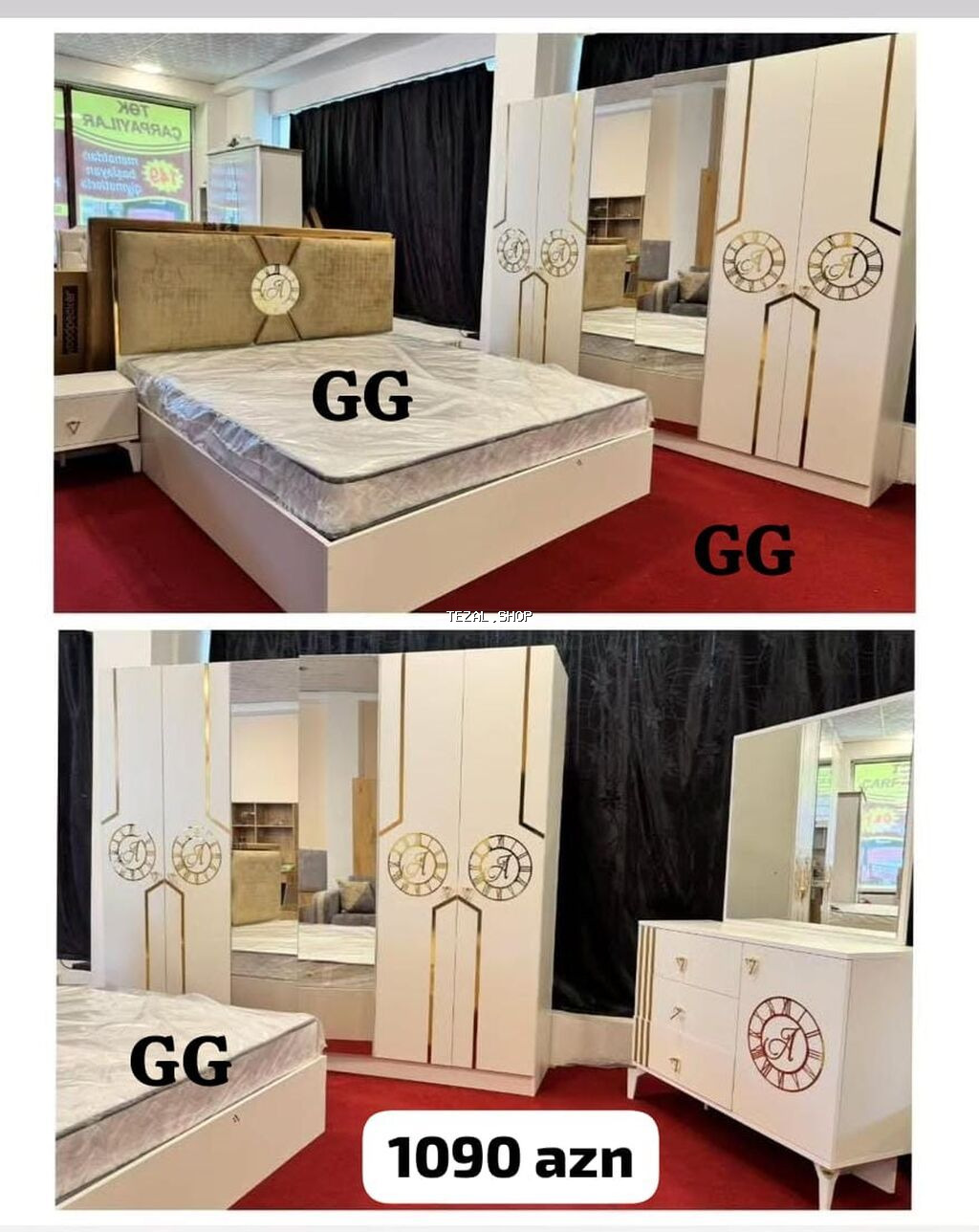 İkinəfərlik çarpayı, Dolab, Termo, Tumba, Yeni