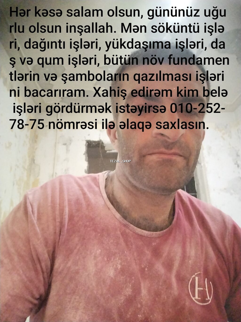 Fəhlə, 5 ildən artıq təcrübə