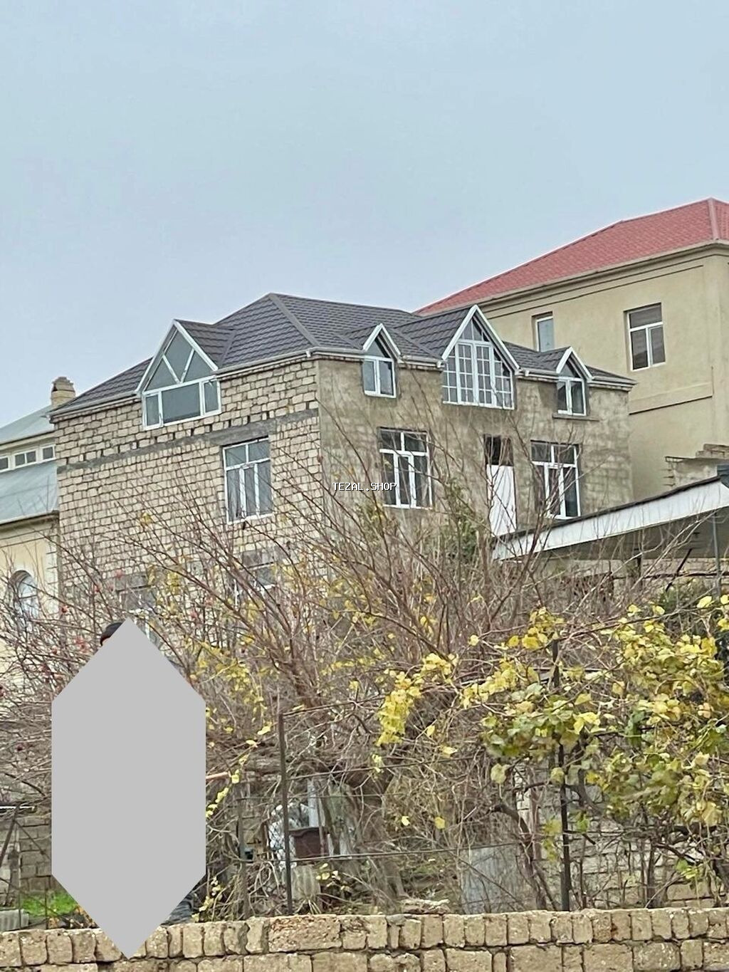 Bakıxanov qəs. 5 otaqlı, 333 kv. m, Kredit yoxdur, Təmirsiz - şəkil 2