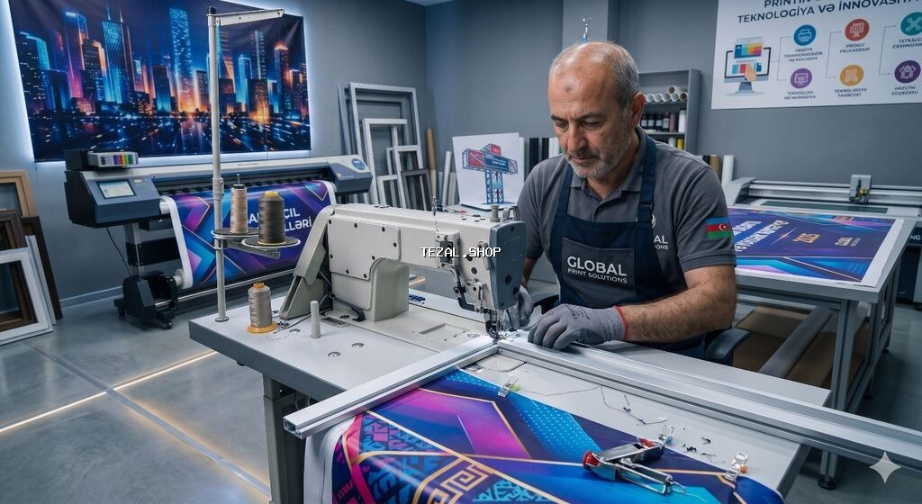 Banner,vinil çapı,dizaynı və quraşdırılması