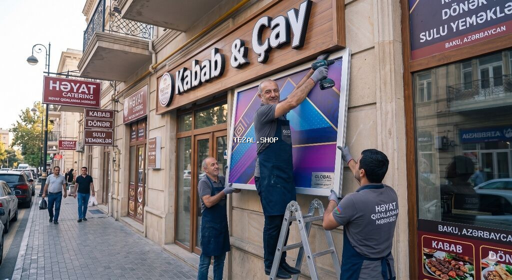 Banner,vinil çapı,dizaynı və quraşdırılması - şəkil 3
