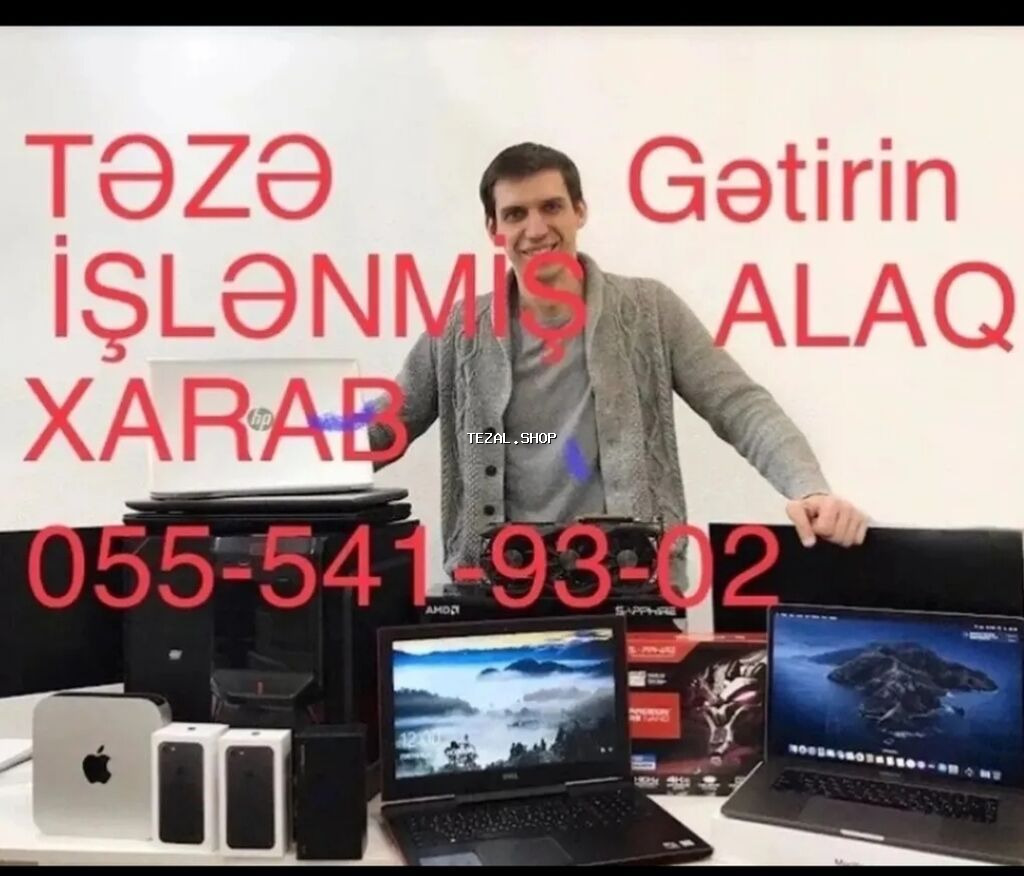 Elektronika alışı xidməti - Noutbuklar, masaüstü kompüterlər