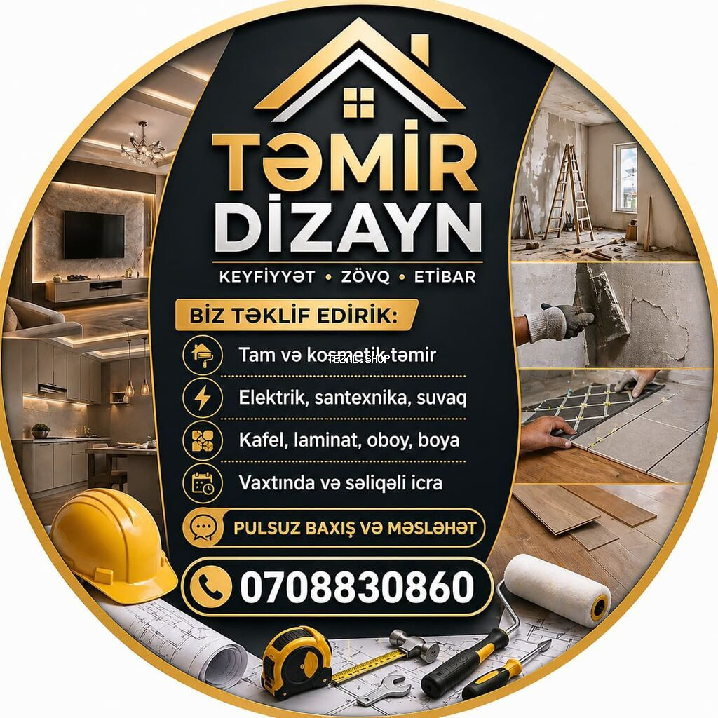TƏMİR DİZAYN – keyfiyyət, zövq və etibar Xidmətlər: - Tam və kosmetik - şəkil 2