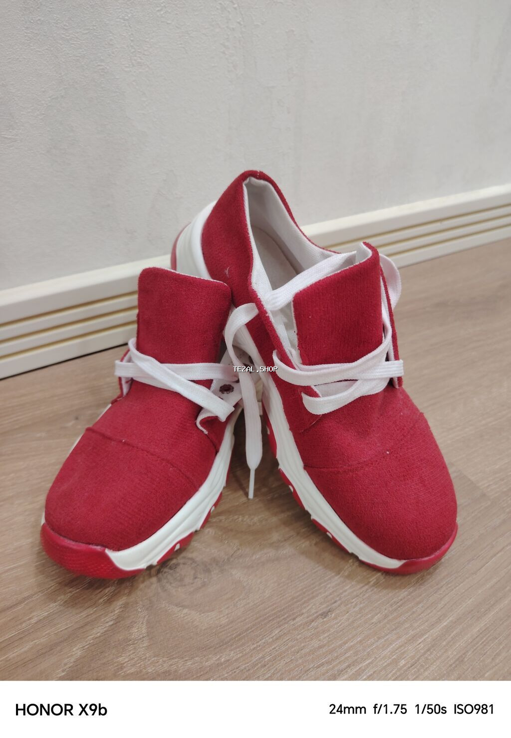 Ölçü: 36.5, rəng - Qırmızı, Yeni - şəkil 2