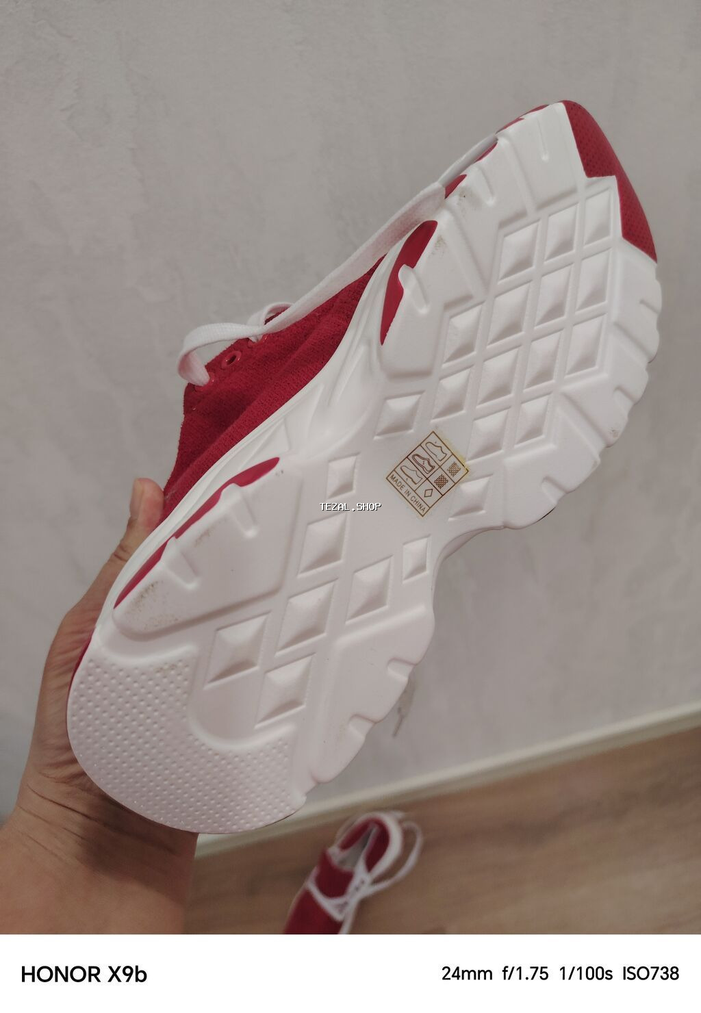 Ölçü: 36.5, rəng - Qırmızı, Yeni - şəkil 4