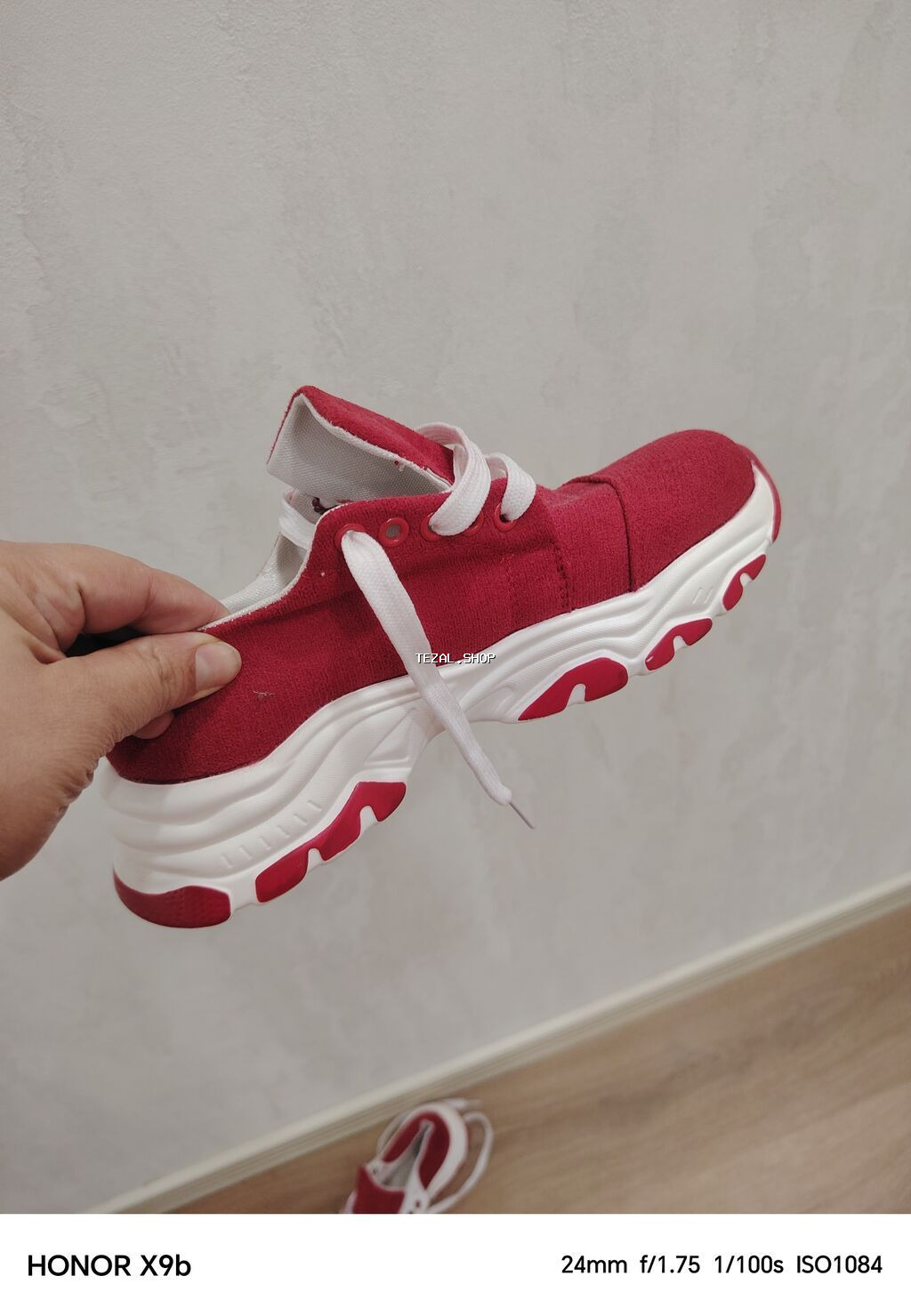 Ölçü: 36.5, rəng - Qırmızı, Yeni - şəkil 5