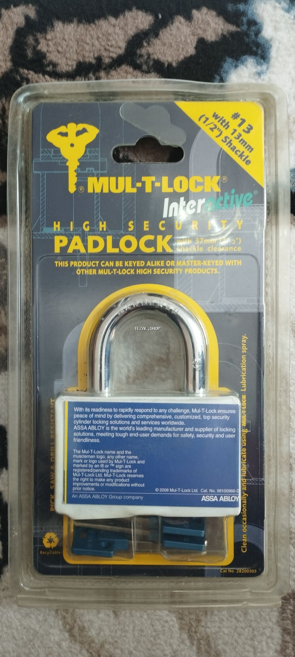 MUL-T-LOCK Interactive yüksək təhlükəsizlikli asma kilid - şəkil 2