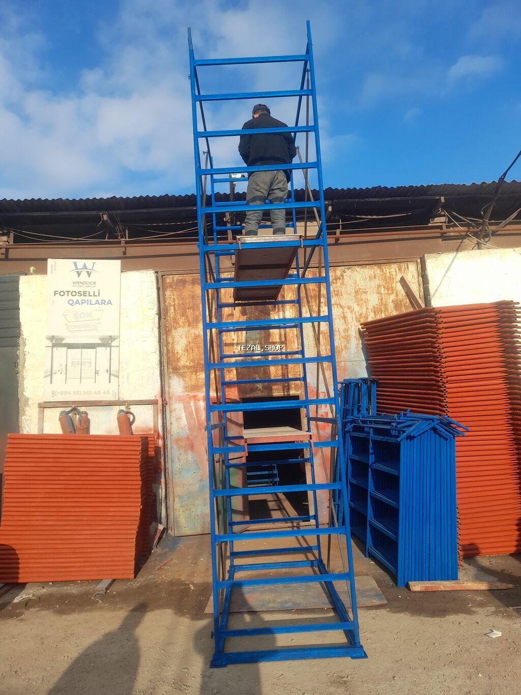 Fasad və daxili işlər üçün metal iskele sistemləri Məhsul təsviri: - - şəkil 3