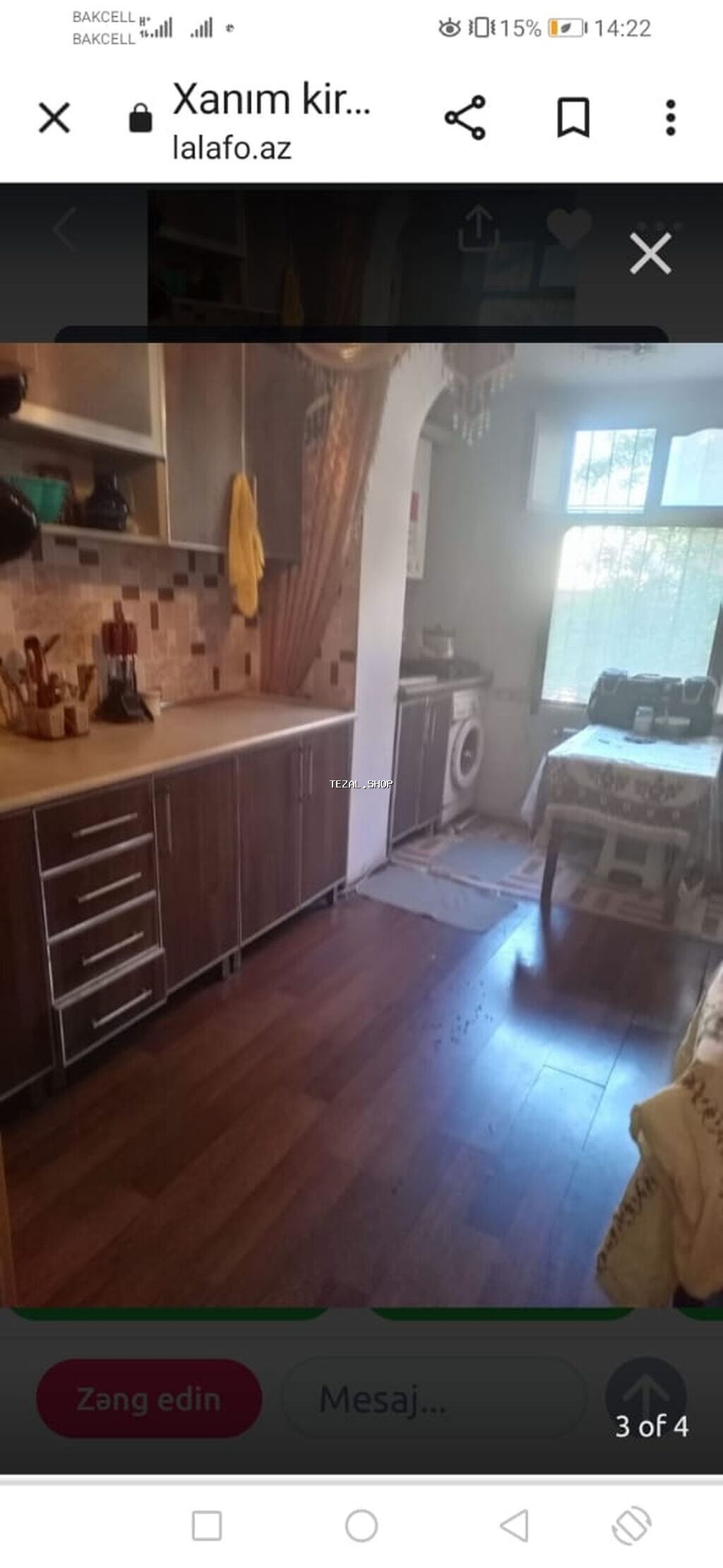 Ev tələbə qızlar və işləyən xanımlar üçündür. su qaz işıq wifi - şəkil 2