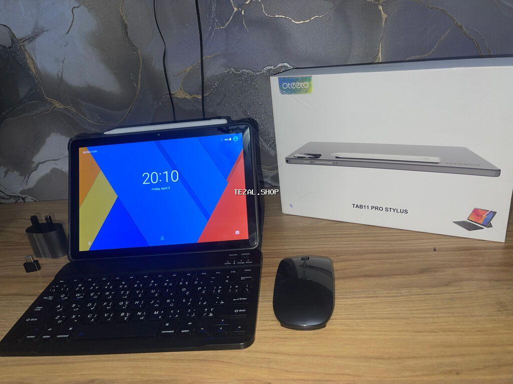 Planşet,kabro, klaviatura və mause, stylus qələmi, başlığ və USB, OGT