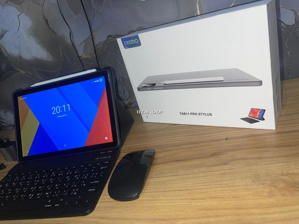 Planşet,kabro, klaviatura və mause, stylus qələmi, başlığ və USB, OGT - şəkil 3