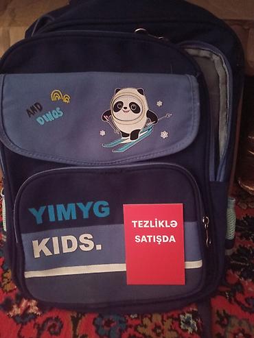 Uşaq üçün məktəb çantası – YIMYG KIDS - Rəng: tünd göy və mavi - şəkil 2