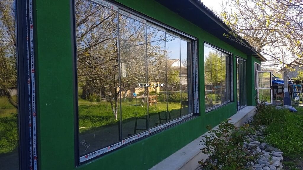CAM BALKON. SÜRGÜLÜ. KATLANAN. PLASTİK-ALÜMİNİUM - şəkil 4