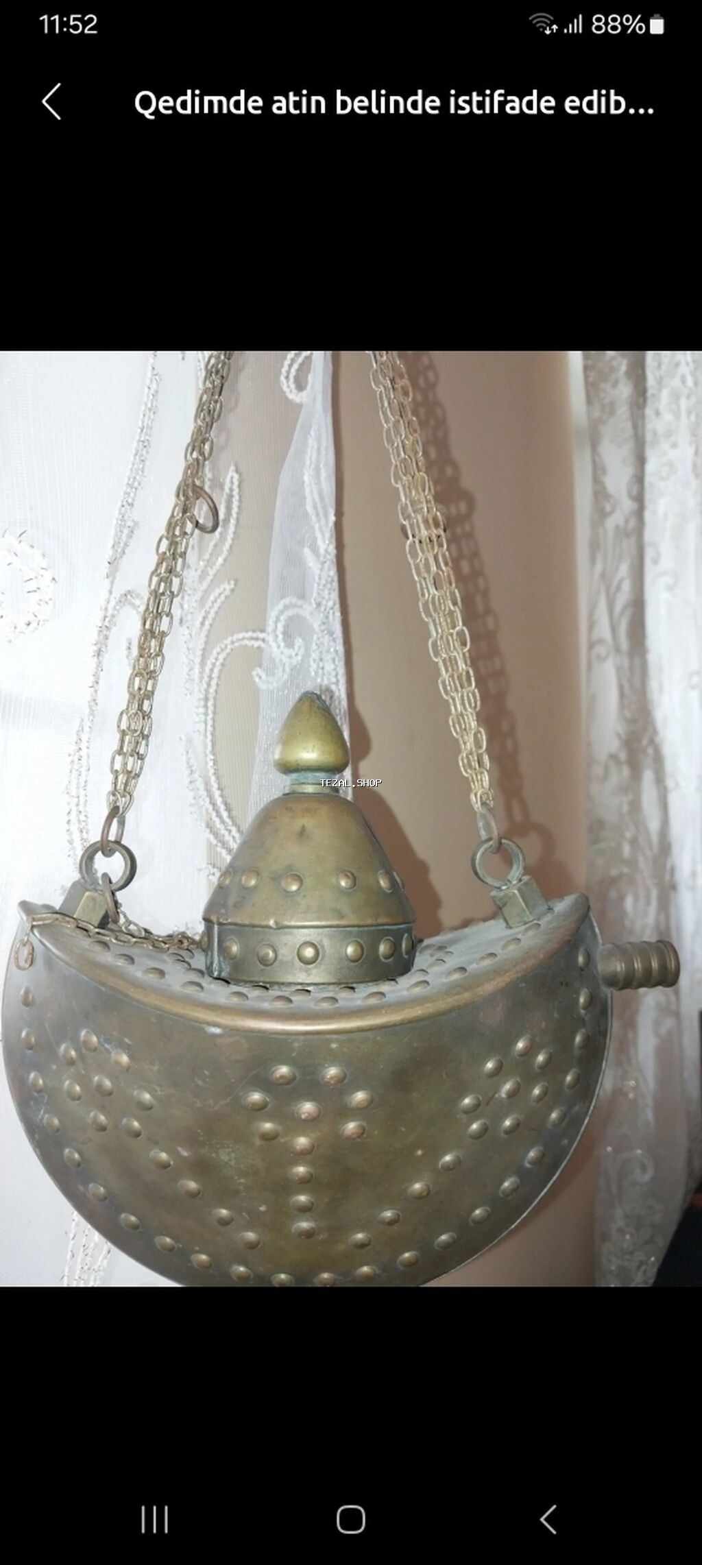 Salam qedimde atin belne baqlanan su qabidi
