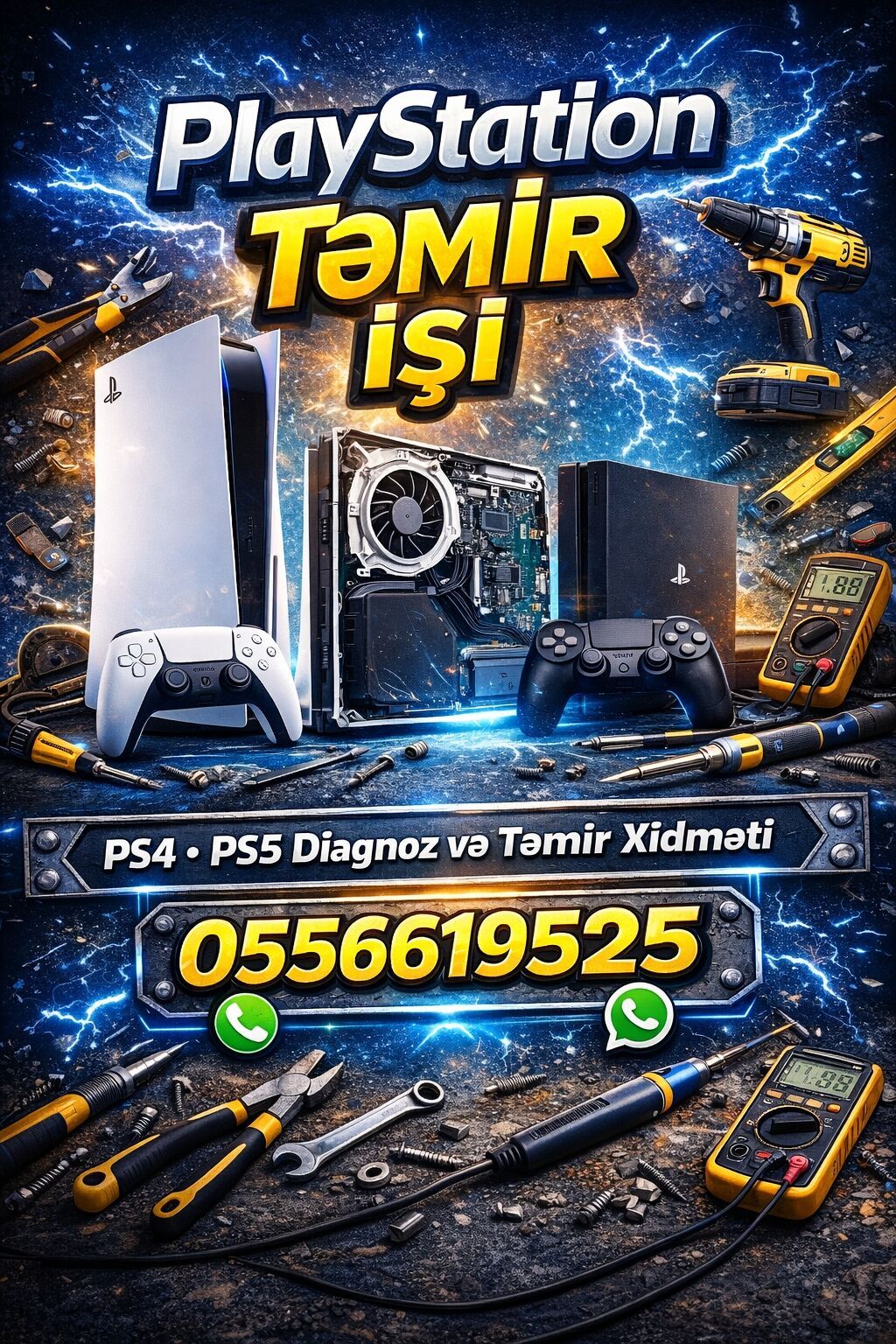Təmir Sony Playstation, Pulsuz diaqnostika