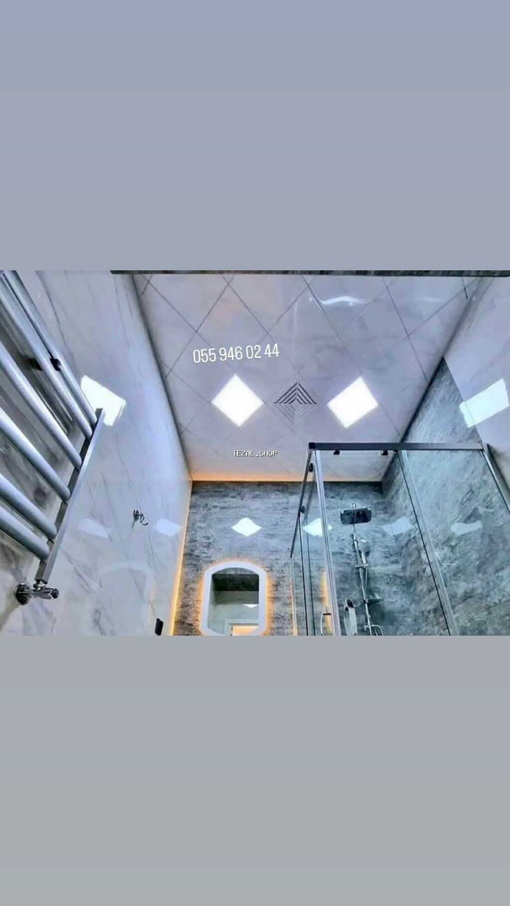 Asma tavan, Metal, Suyadavamlı, Pulsuz çatdırılma, Ödənişli quraşdırma, Zəmanətli - şəkil 3