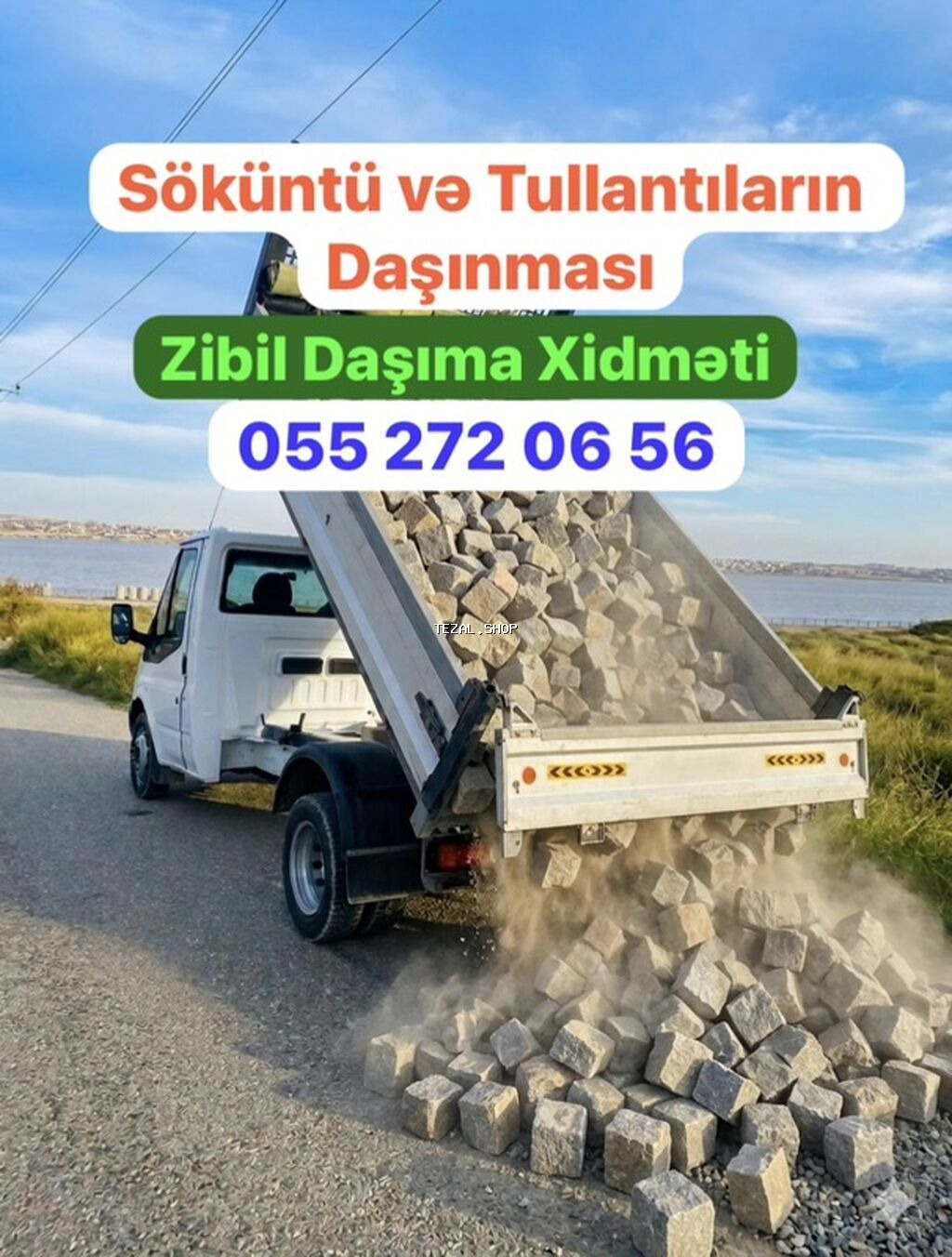 Söküntü və tullantıların daşınması – zibil daşıma xidməti -
