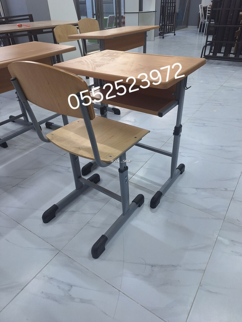Oğlan və qız üçün, Yeni, Siyirməsiz, Bağça masası, Stullar ilə - şəkil 2
